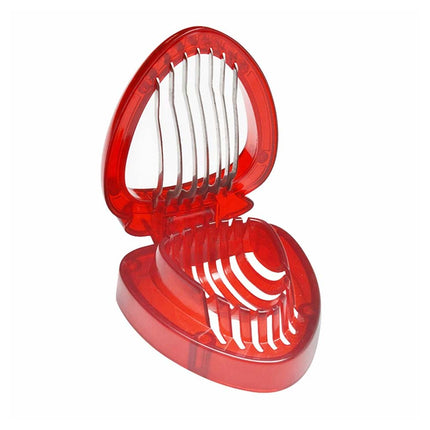 Stainless Steel Strawberry Slicer Tool, Fruit Cutter with Sharp Blade for Easy Strawberry Slicing