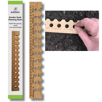 Planting Ruler Garden Line Wooden Sowing Tool Plant Seed Spacer for Vegetables