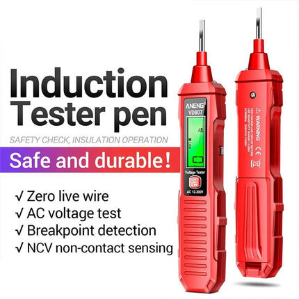 Voltage Tester Pen Non Contact AC Sensor Power Alert 12-300V Electric Detector