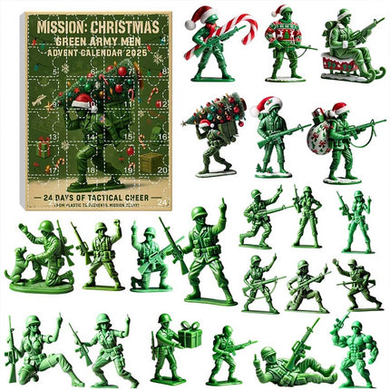 CHRISTMAS – Green Army Men 24-Day Christmas Countdown Advent Calendar
