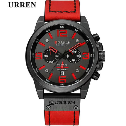 Men's Military Sports Wristwatch, Calendar Display Silicone Strap Casual Boys Watch 8314