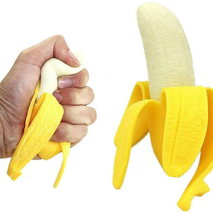2 Pack Peeled Banana Squishy Toy Slow Rising Simulation Stress Relief Play
