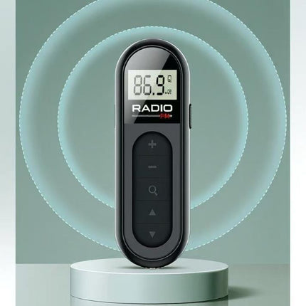 Rechargeable Mini FM Radio Portable Clip On Design for Racing Tour Guide Outdoor Use