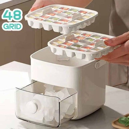 Easy-Press Portable 48 Ice Maker Countertop Fast Ice Cube Machine for Home Use
