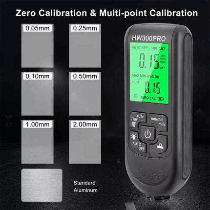 Car Digital Coating LCD Paint Thickness Gauge Meter Tester Painting HW-300PRO