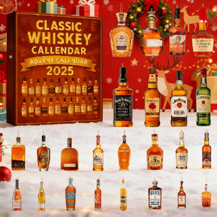 2025 Christmas 24-Day Advent Calendar - Wine & Beer Bottle Ornaments