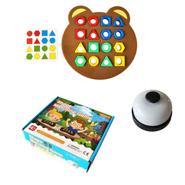 Shape Matching Board Game Color Sensory Educational Toy Shape Quick Matching