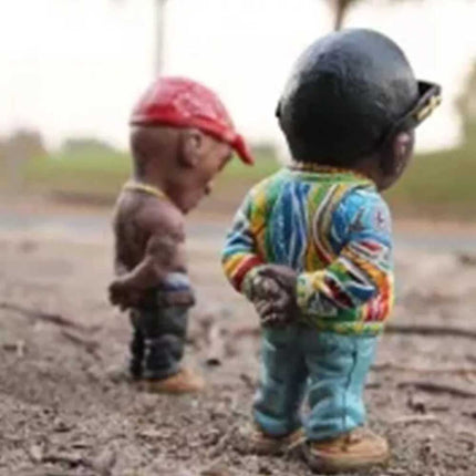 10cm Resin Small Pop-Rapper Star Tupac Figure Cool Hip Hop Guy Desktop Statue