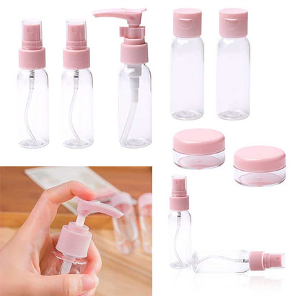 7 PCs Travel Cosmetic Dispenser Spray Bottle Cosmetic Kit For Tour Refillable
