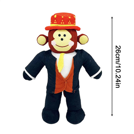 Monkey Plush with Soft Texture – Funny Cartoon Doll, Cute Collectible Plush Figure