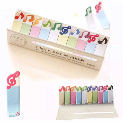 Music Novelty Sticky Notes Note treble clef book Marker Memo Best Gift Present