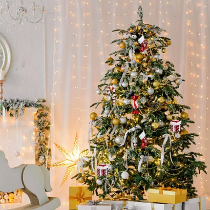 4Pcs Christmas Large Red & White Candy Hanging Pendant Ornaments Xmas Tree Decor