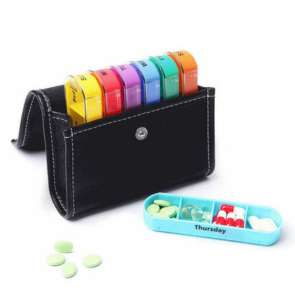 Sorter Organizer Pill Box Tablet Case Medicine Weekly 7 Day Container Dispenser