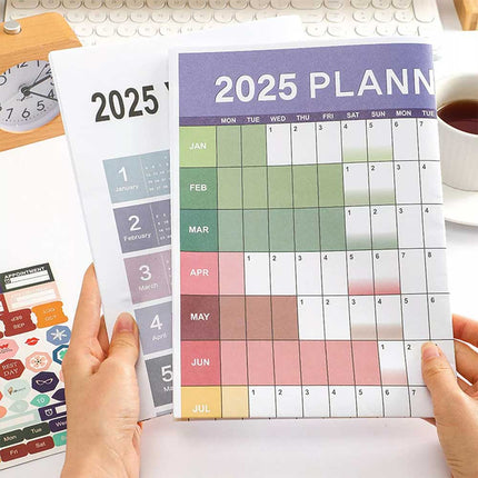 2025 Full Year Wall Planner Calendar Home Office Work Daily Calendar Wall Decor