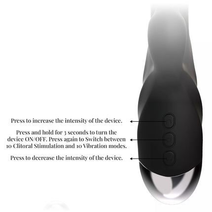 Rabbit Vibrator Sex Toys Strong Vibrating G Spot Stimulator Dildo for Women