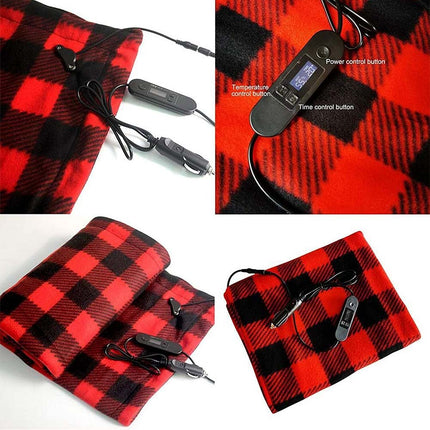 12V Electric Blanket Warm Multi-Functional Heated Car Blanket Truck Boats Car