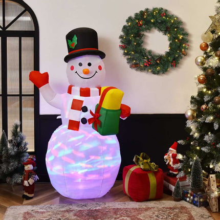 5ft Christmas Inflatable Snowman Decoration Xmas LED Light Up Outdoor Yard