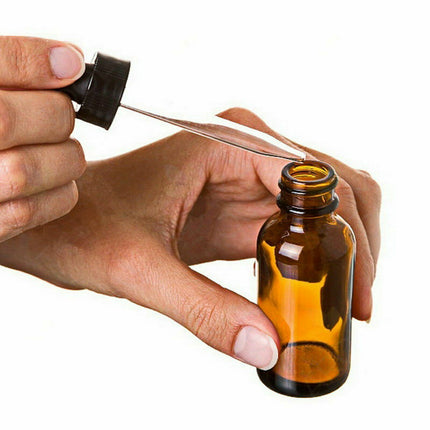 5-100ML Amber Glass Liquid Dropper Reagent Eye Pipette Essential Oils Bottle AU