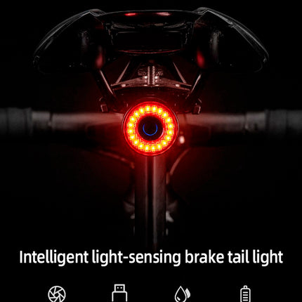 ROCKBROS Bicycle Smart Auto Brake Sensing LED Taillight Cycling IPx6 Waterproof