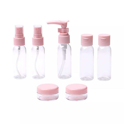 7 PCs Travel Cosmetic Dispenser Spray Bottle Cosmetic Kit For Tour Refillable