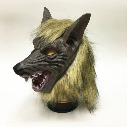 Halloween Wolf Head Face Mask Werewolf Claw Gloves Cosplay Costume Horror Props