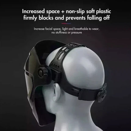 Auto Darkening Welding Mask Helmet – Solar-Powered for ARC, TIG, MIG & Grinding