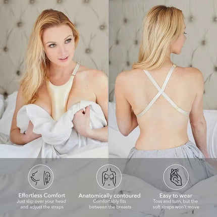 Hypoallergenic Anti-Wrinkle Sleep Pads, Soft Breast Support Pillow for Comfortable Night Sleep