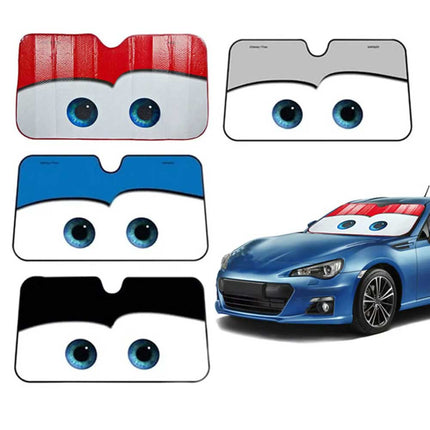 Car Windshield Sun Shade Cartoon Eye Visor SUV Auto Front Window Shield Cover