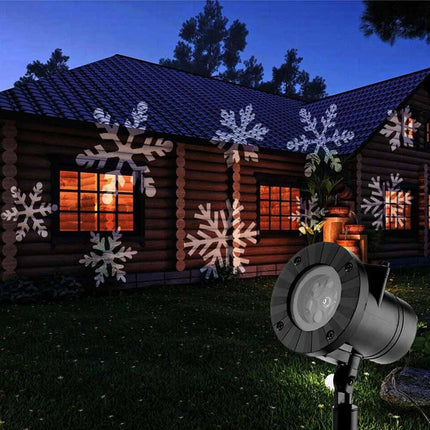 Newest LED Christmas Moving Laser 12X Pictures Projector Light Snowflake Xmas