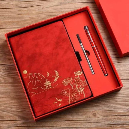 A5 Lined Notebook Journal Gift Box Set, Ruled Lined Notepad Diary Stationery for School Home Daily Writing Gift