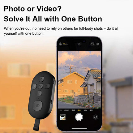 Universal Bluetooth Remote Control Wireless Shutter Page Turner Video Controller