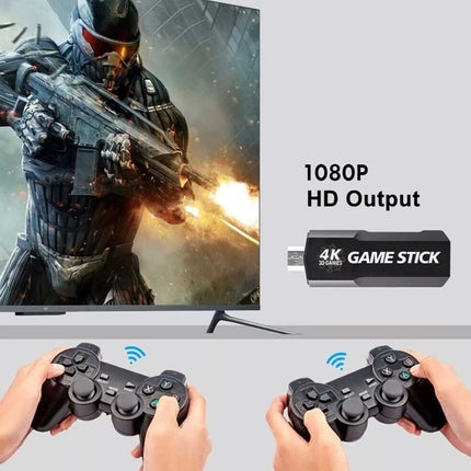 40000+ 4K HDMI 128GB Retro Game Stick Console 2X Wireless Controller TV Video Games