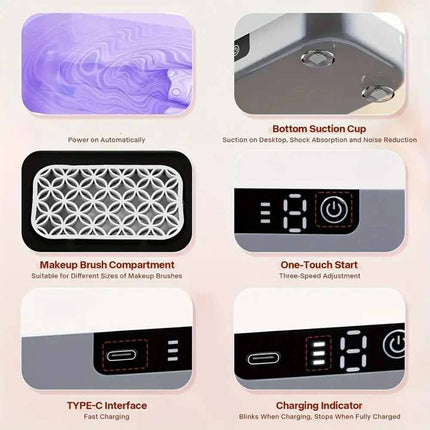 Rechargeable Ultrasonic Cleaner Machine for Jewellery Watch Portable Cleaning Device
