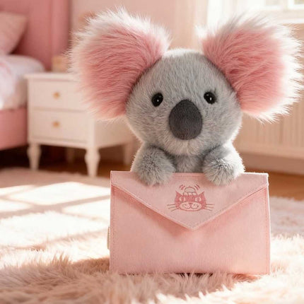 Valentine's Day Series Koala Plush Toy with Message Card