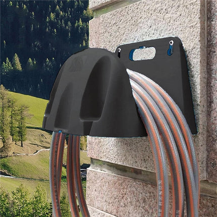 2pcs Fence Wall Mounted Garden Hose Hanger Water Pipe Reel Holder Storage
