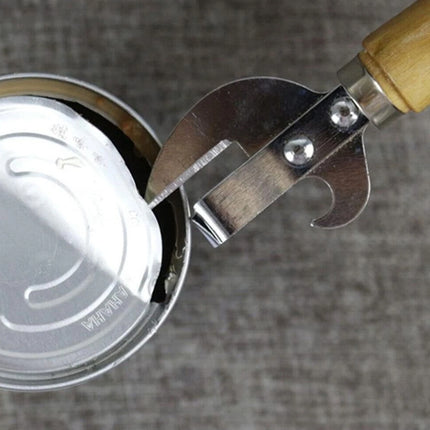 Stainless Steel Traditional Can Opener - Classic Stab-Type Tool for Opening Cans