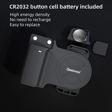 Clip Style Bluetooth Phone Camera Handle Grip, Portable Selfie Stabilizer with Remote Shutter