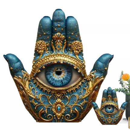 Evil Eye Hand Decor Palm Sculpture Evil Eye Hands Decorative Sculpture PVC