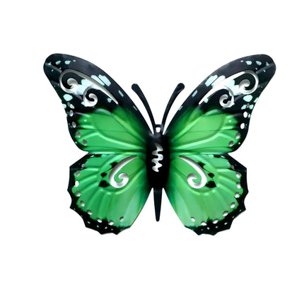 3D Metal Butterfly Wall Art Decorative Ornament 22x27cm for Home Garden & Outdoor Wall Decoration
