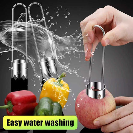 304 Stainlesss Steel Core Remover Fruit Apple Pear Corer Easy Twist Kitchen Tool