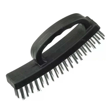 1 Piece D-Handle Hand Wire Brush – For BBQ, Rust, Metal & Paint Cleaning/Removal