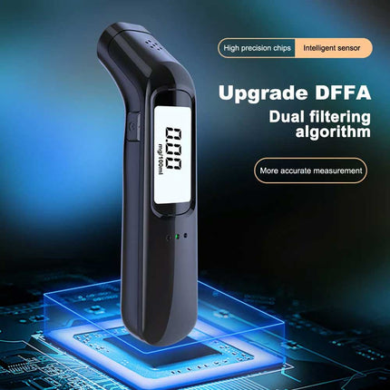 Digital Breath Breathalyzer Alcohol Tester Analyzer Detector Police Rechargeable