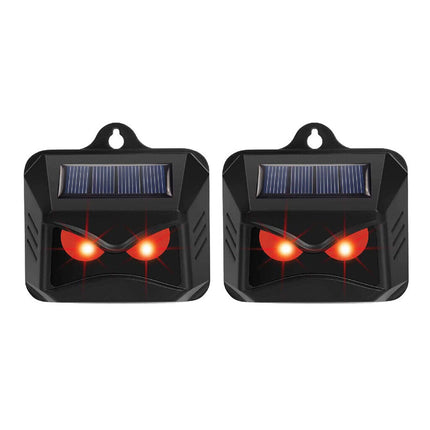 2PCS Ultrasonic Solar Cat Dog Repellent Fox Pest Scarer Deterrent Repeller