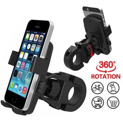 360°Rotation Mobile Phone Holder Handlebar Mount for Motorcycle Bicycle Bike