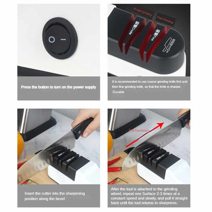 Electric Knife Sharpener Professional Kitchen Scissor Knife Sharpening Tool