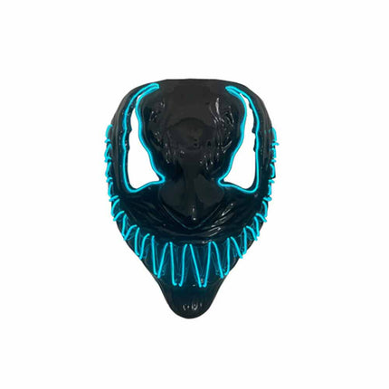Halloween Venom Mask LED Light Up  Neon Mask Halloween Costume Scary Cosplay Party