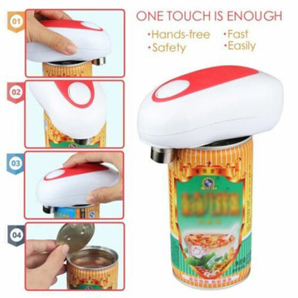 Electric Can Opener Battery-Operated Smooth Felt Automatic Kitchen Easy Open