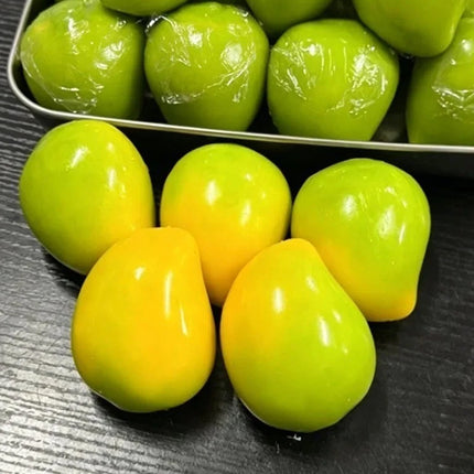 2PCS Color Changing Mango Squishy Stress Ball, Handmade Fidget ASMR Sensory Toy