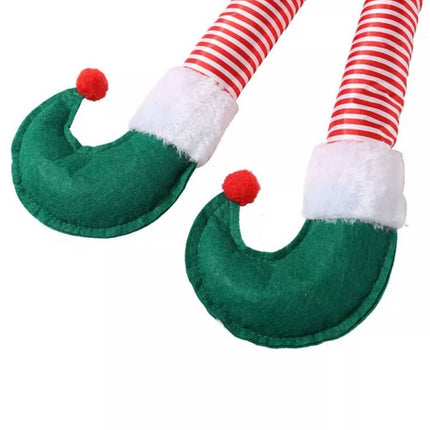 Christmas Auto Truck Santa Elf Legs Car Hanging Decor Stuffed Xmas Ornaments