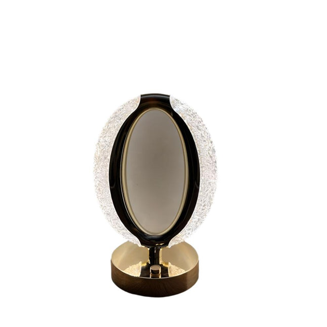 USB LED Crystal Table Lamp Touch Dimmable Bedside Night Light Bedroom Decor Gift